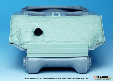 DEFモデル DM35122 1/35 WWII アメリカ M4A2/A3 シャーマン コンクリート 47度 フロントアーマー(各社対応)