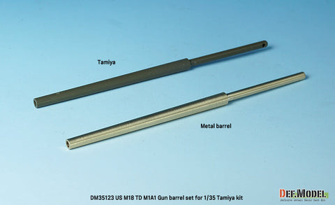 DEFモデル DM35123 1/35 WWII アメリカ 駆逐戦車 M18 ヘルキャット 76mm砲 M1A1真鍮製砲身セット(タミヤ用)