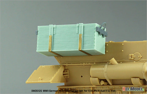 DEFモデル DM35125 1/35 WWII ドイツ IV号戦車 G/H型用外付木製弾薬箱セット(各社対応)