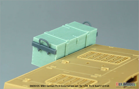 DEFモデル DM35125 1/35 WWII ドイツ IV号戦車 G/H型用外付木製弾薬箱セット(各社対応)