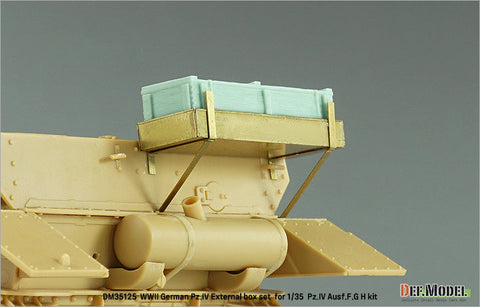 DEFモデル DM35125 1/35 WWII ドイツ IV号戦車 G/H型用外付木製弾薬箱セット(各社対応)