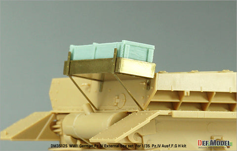 DEFモデル DM35125 1/35 WWII ドイツ IV号戦車 G/H型用外付木製弾薬箱セット(各社対応)