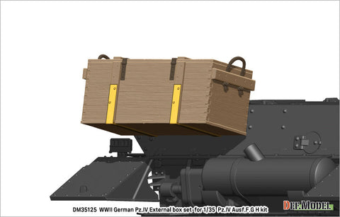 DEFモデル DM35125 1/35 WWII ドイツ IV号戦車 G/H型用外付木製弾薬箱セット(各社対応)