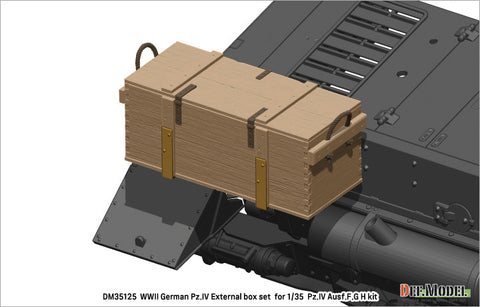 DEFモデル DM35125 1/35 WWII ドイツ IV号戦車 G/H型用外付木製弾薬箱セット(各社対応)
