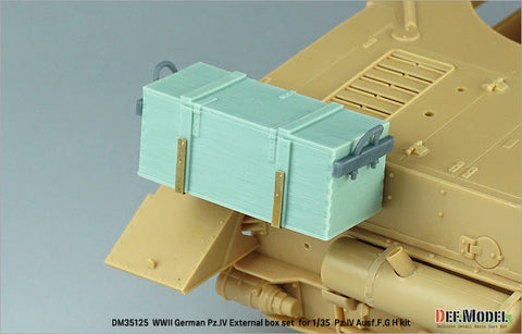 DEFモデル DM35125 1/35 WWII ドイツ IV号戦車 G/H型用外付木製弾薬箱セット(各社対応)