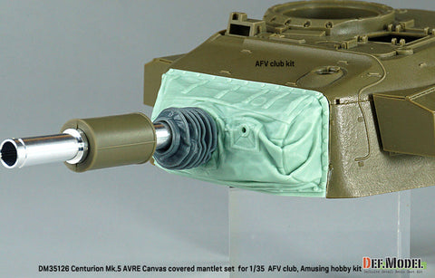 DEFモデル DM35126 1/35 センチュリオン Mk.5 AVRE用キャンバスカバー付防盾セット(AFVクラブ/ アミュージングホビー用)