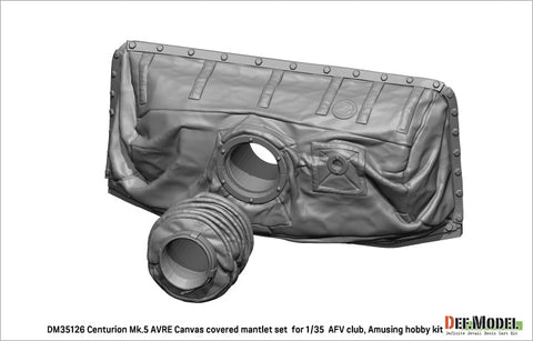 DEFモデル DM35126 1/35 センチュリオン Mk.5 AVRE用キャンバスカバー付防盾セット(AFVクラブ/ アミュージングホビー用)