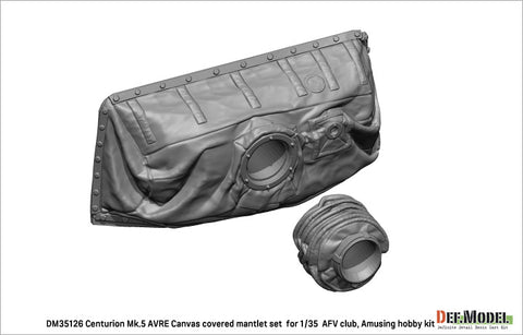 DEFモデル DM35126 1/35 センチュリオン Mk.5 AVRE用キャンバスカバー付防盾セット(AFVクラブ/ アミュージングホビー用)