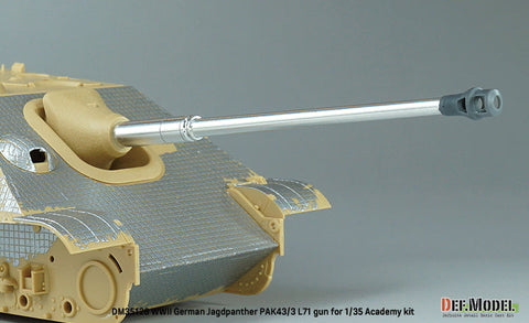 DEFモデル DM35128 1/35 WWII ドイツ ヤークトパンサー Pak43/3 L71 砲身 (アカデミー/ 他キット用)
