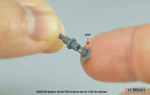 DEFモデル DM35129 1/35 現用 アメリカ AS1729 アンテナ/アンテナ基部セット (アメリカ車両用)