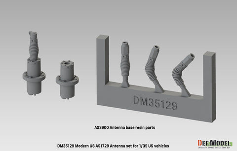 DEFモデル DM35129 1/35 現用 アメリカ AS1729 アンテナ/アンテナ基部セット (アメリカ車両用)