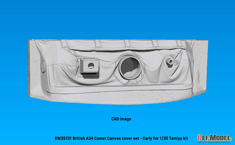 DEFモデル DM35131 1/35 WWII イギリス A34 コメット用 キャンバスカバー付防盾セット 初期型 (タミヤ用)