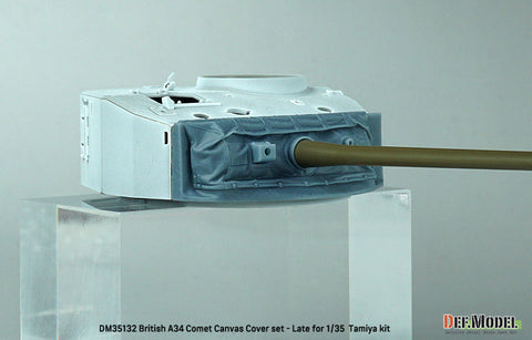 DEFモデル DM35132 1/35 WWII イギリス A34 コメット用 キャンバスカバー付防盾セット 後期型(タミヤ用)