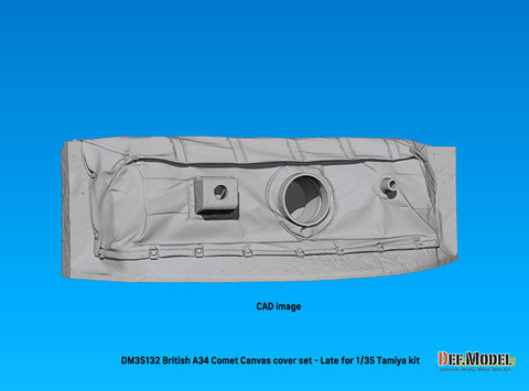 DEFモデル DM35132 1/35 WWII イギリス A34 コメット用 キャンバスカバー付防盾セット 後期型(タミヤ用)