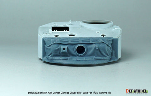 DEFモデル DM35132 1/35 WWII イギリス A34 コメット用 キャンバスカバー付防盾セット 後期型(タミヤ用)