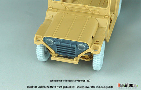 DEFモデル DM35134 1/35 現用 アメリカ M151A2 フォードマット フロントグリルセット(2)冬季カバー付き(タミヤ用)