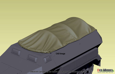 DEFモデル DM35141 1/35 WWII ドイツ Sd.kfz.251 Ausf.C キャンバストップセット (アカデミー/ 他キット)
