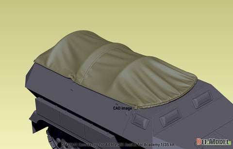 DEFモデル DM35141 1/35 WWII ドイツ Sd.kfz.251 Ausf.C キャンバストップセット (アカデミー/ 他キット)