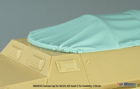 DEFモデル DM35141 1/35 WWII ドイツ Sd.kfz.251 Ausf.C キャンバストップセット (アカデミー/ 他キット)