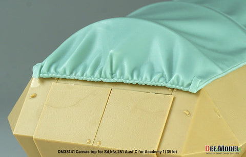 DEFモデル DM35141 1/35 WWII ドイツ Sd.kfz.251 Ausf.C キャンバストップセット (アカデミー/ 他キット)