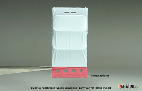 DEFモデル DM35146 1/35 キューベルワーゲン Type82 幌セット 初期/ドイツアフリカ軍団 (タミヤ用)