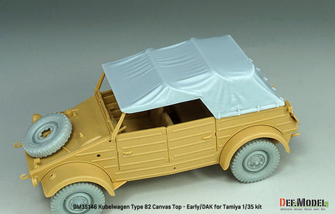 DEFモデル DM35146 1/35 キューベルワーゲン Type82 幌セット 初期/ドイツアフリカ軍団 (タミヤ用)
