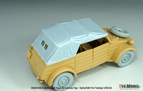 DEFモデル DM35146 1/35 キューベルワーゲン Type82 幌セット 初期/ドイツアフリカ軍団 (タミヤ用)