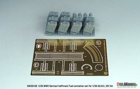 DEFモデル DM35149 1/35 WWII ドイツ Sd.Kfz.251C/D型 燃料用ジェリカンラックセット (アカデミー/ ドラゴン/ AFVクラブ用)