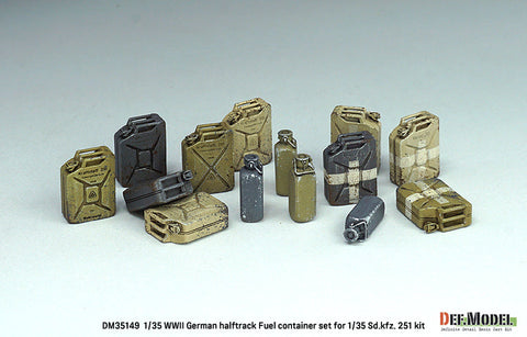 DEFモデル DM35149 1/35 WWII ドイツ Sd.Kfz.251C/D型 燃料用ジェリカンラックセット (アカデミー/ ドラゴン/ AFVクラブ用)