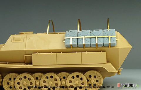 DEFモデル DM35149 1/35 WWII ドイツ Sd.Kfz.251C/D型 燃料用ジェリカンラックセット (アカデミー/ ドラゴン/ AFVクラブ用)