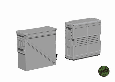 DEFモデル DM35152 1/35 アメリカ M242 ブッシュマスター 弾薬箱セット (10個,デカール付き)
