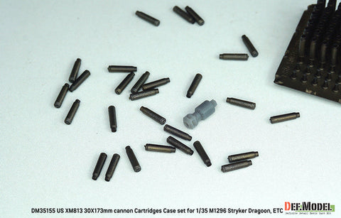 DEFモデル DM35155 1/35 アメリカ XM813 ブッシュマスターII 30mm機関砲 30x173mm弾 空薬莢セット マズルブレーキ付(M1296 ストライカー ドラゴン/ 他キット用)