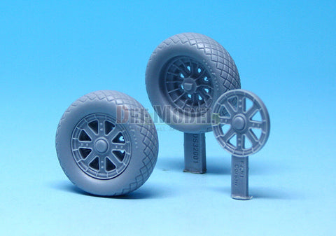 DEFモデル DS32001 1/32 F4U コルセア 自重変形メインタイヤ 1(タミヤ用)