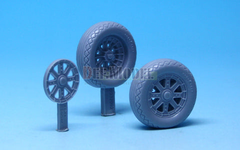 DEFモデル DS32002 1/32 F4U コルセア 自重変形メインタイヤ 2 (タミヤ用)