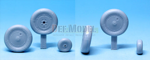 DEFモデル DS32004 1/32 メッサーシュミット Bf109G-6 自重変形タイヤ 2(レベル/他キット用)