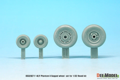 DEFモデル DS32007 1/32 F-4E/F ファントムII 自重変形タイヤ (レベル用)
