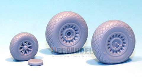 DEFモデル DS48002 1/48 B-25 ミッチェル 自重変形タイヤ (アキュレイトミニチュア用)