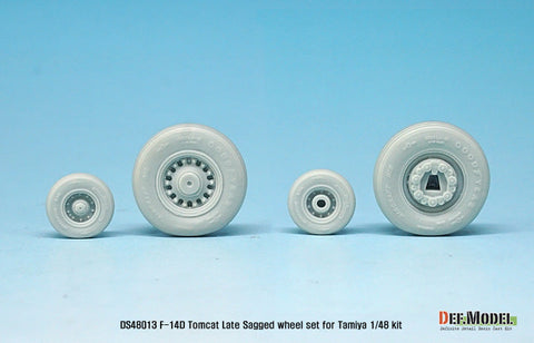 DEFモデル DS48013 1/48 グラマン F-14D トムキャット 自重変形タイヤ 後期タイプ (タミヤ用)