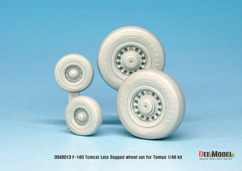 DEFモデル DS48013 1/48 グラマン F-14D トムキャット 自重変形タイヤ 後期タイプ (タミヤ用)