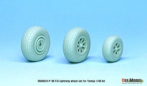 DEFモデル DS48014 1/48 ロッキード P-38 ライトニング 自重変形タイヤ (タミヤ用)