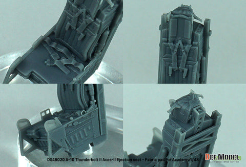 DEFモデル DS48020 1/48 A-10 サンダーボルトII 自重変形タイヤセット 機関砲砲口付 (布パッド) (アカデミー用)