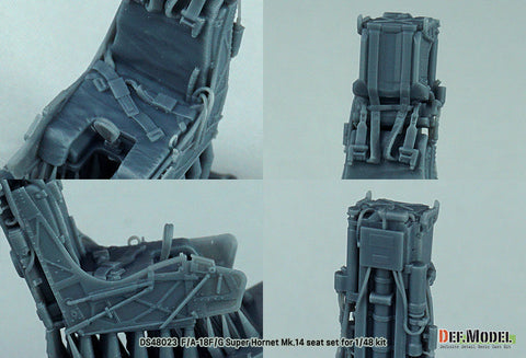 DEFモデル DS48023 1/48 F/A-18F スーパーホーネット、EA-18G グラウラー Mk.14イジェクションシート 複座 (モンモデル/ハセガワ 他キット用)