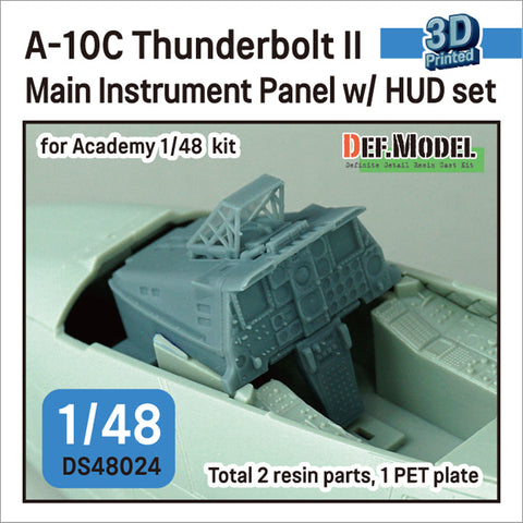 DEFモデル DS48024 1/48 A-10C サンダーボルトII インストルメントパネル・HUD アカデミー用 (アカデミー用)