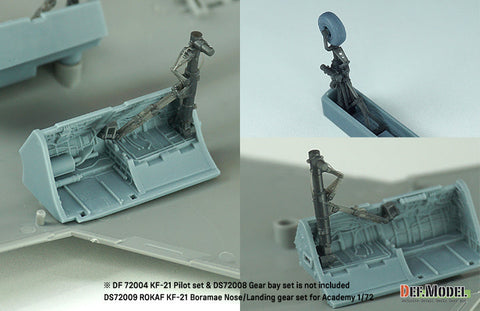 DEFモデル DS72009 1/72 韓国空軍 KF-21 ポラメ ランディングギアセット (アカデミー用)
