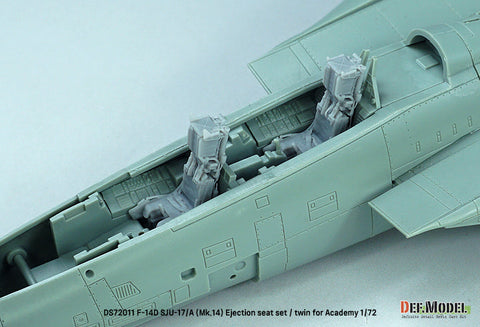 DEFモデル DS72011 1/72 F-14D トムキャット SJU-17/A (Mk.14) イジェクションシート (アカデミー用)