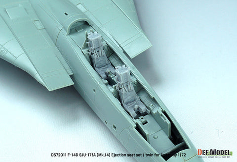 DEFモデル DS72011 1/72 F-14D トムキャット SJU-17/A (Mk.14) イジェクションシート (アカデミー用)