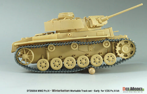 DEFモデル DT35004 1/35 WWII ドイツ III号戦車用 40cm可動履帯セット 冬季用ヴィンターケッテ (各社対応)