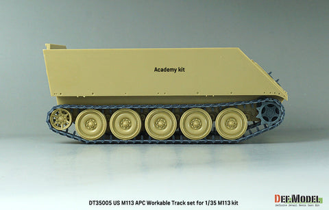 DEFモデル DT35006 1/35 アメリカ M113 APC 可動履帯セット- ダメージ表現入りパッド (各社対応)