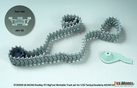 DEFモデル DT35009 1/35 アメリカ M2/M3 ブラッドレー APC ビッグフット 可動履帯セット(各社対応)
