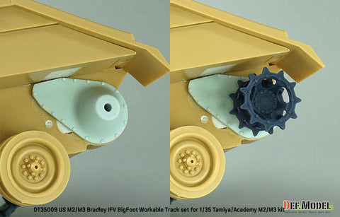 DEFモデル DT35009 1/35 アメリカ M2/M3 ブラッドレー APC ビッグフット 可動履帯セット(各社対応)